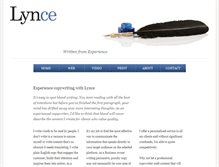 Tablet Screenshot of lynce.com.au